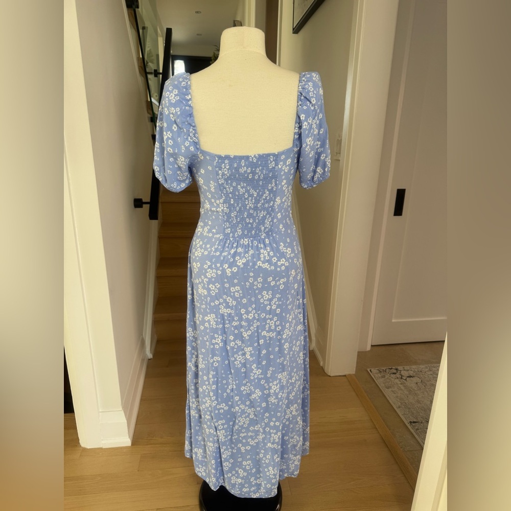 NWOT Los Angeles Atelier & Other Stories Light Blue Floral Maxi Dress EUR 38 - Picture 5 of 9